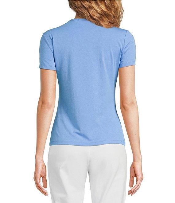 J.McLaughlin Allie Stretch Crew Neck Short Sleeve Tee Product Image