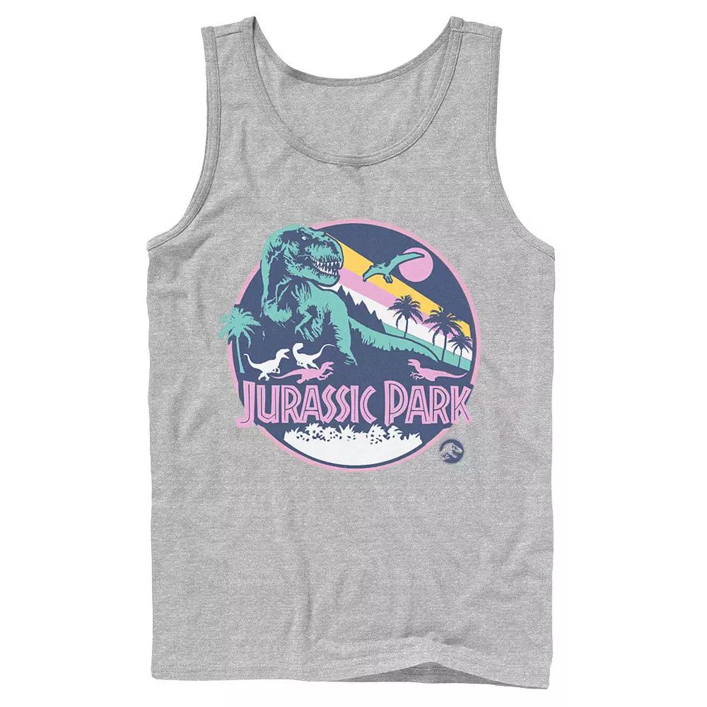 Men's Jurassic Park Retro Rex Scene Tank Top,  Product Image