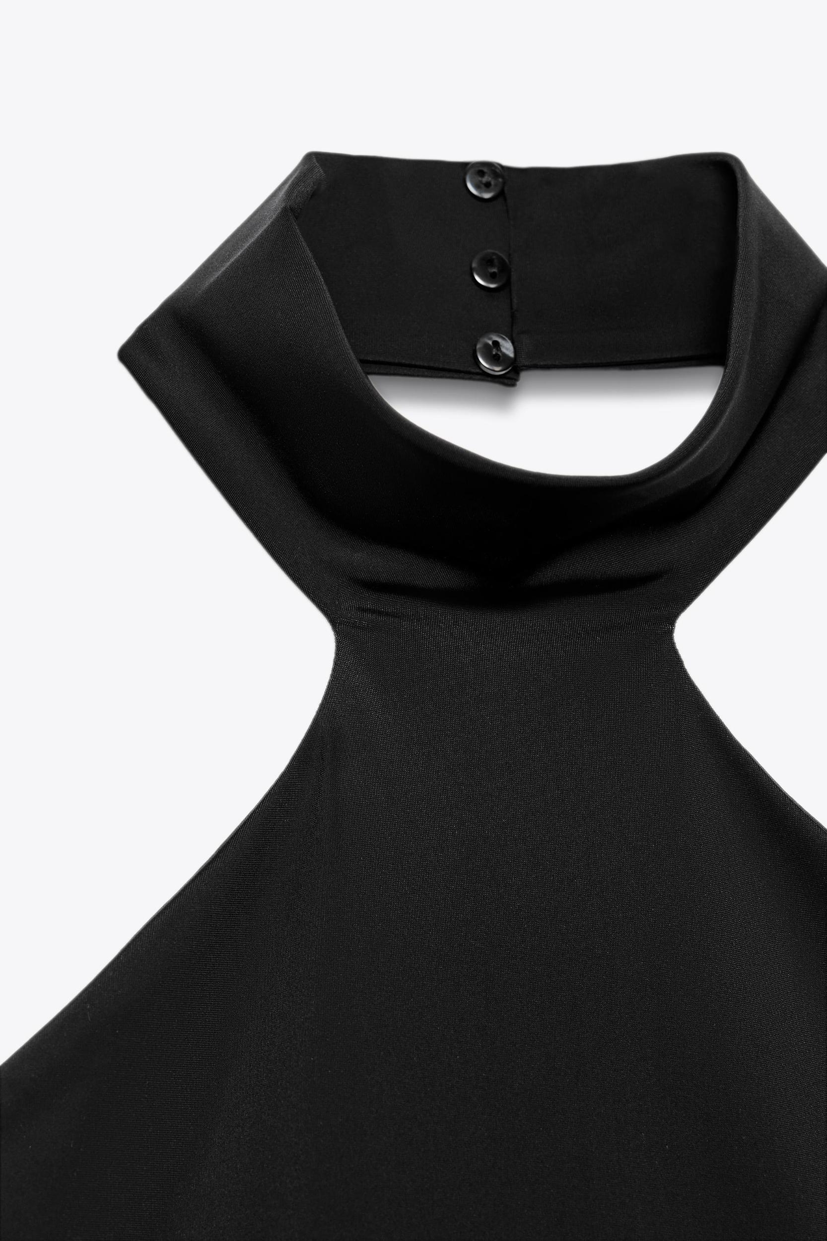 POLYAMIDE HALTER TOP Product Image