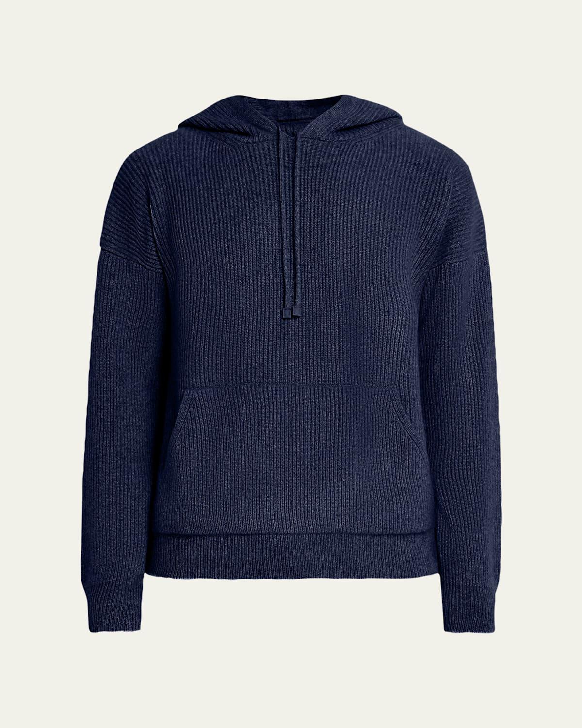 Mens Cashmere English Rib Hoodie Product Image