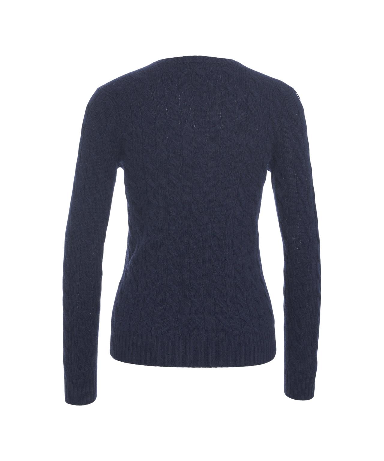 Knit sweater with V-neck Product Image