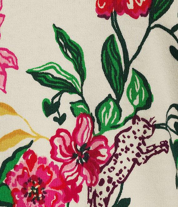 Lilly Pulitzer Salima Floral Print Crew Neck Raglan Long Sleeve Sweater Product Image