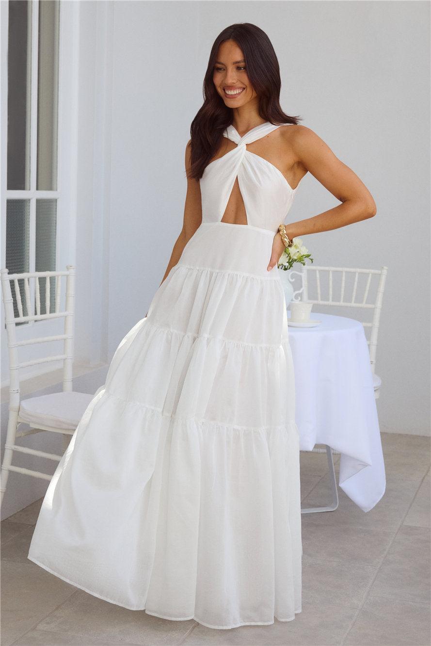 Shell Seekers Maxi Dress White Product Image