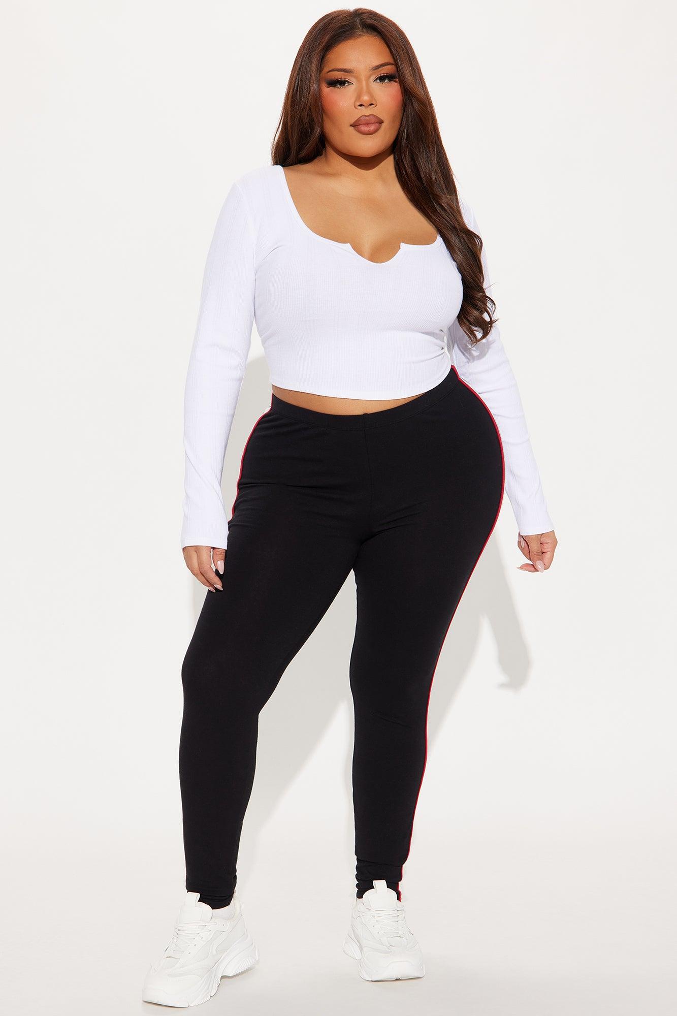 Sports Club Striped Legging - Black/combo Product Image