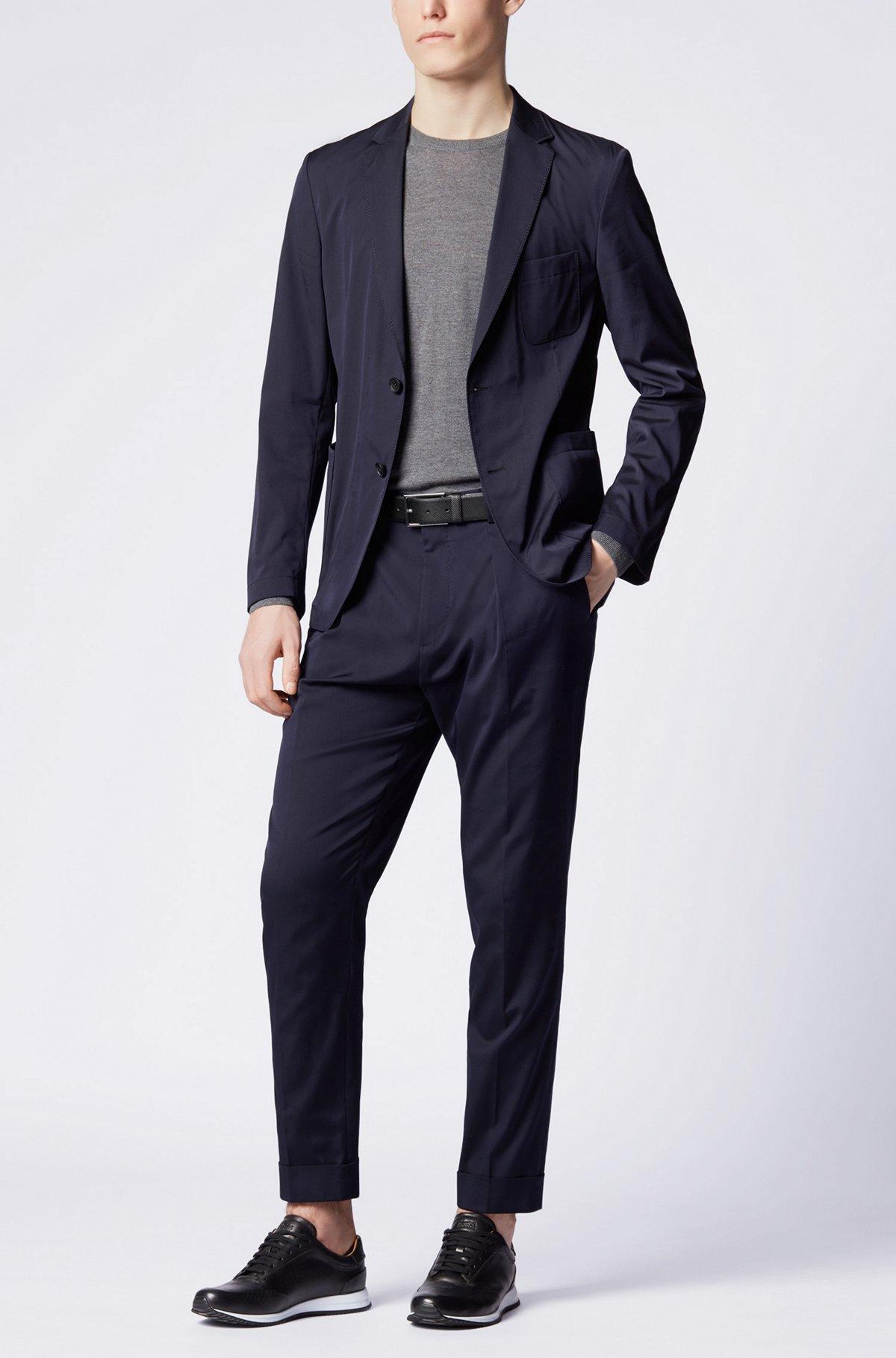 Printed belt in Italian leather with logo buckle Product Image