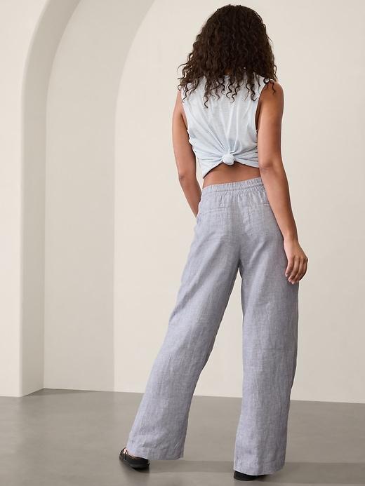 Retreat Linen High Rise Wide Leg Pant Product Image