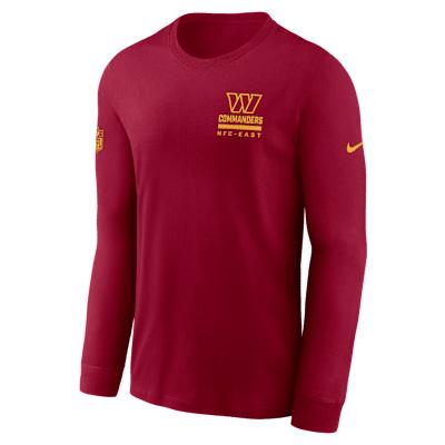 Washington Commanders Sideline Team Issue Nike Men's Dri-FIT NFL Long-Sleeve T-Shirt Product Image