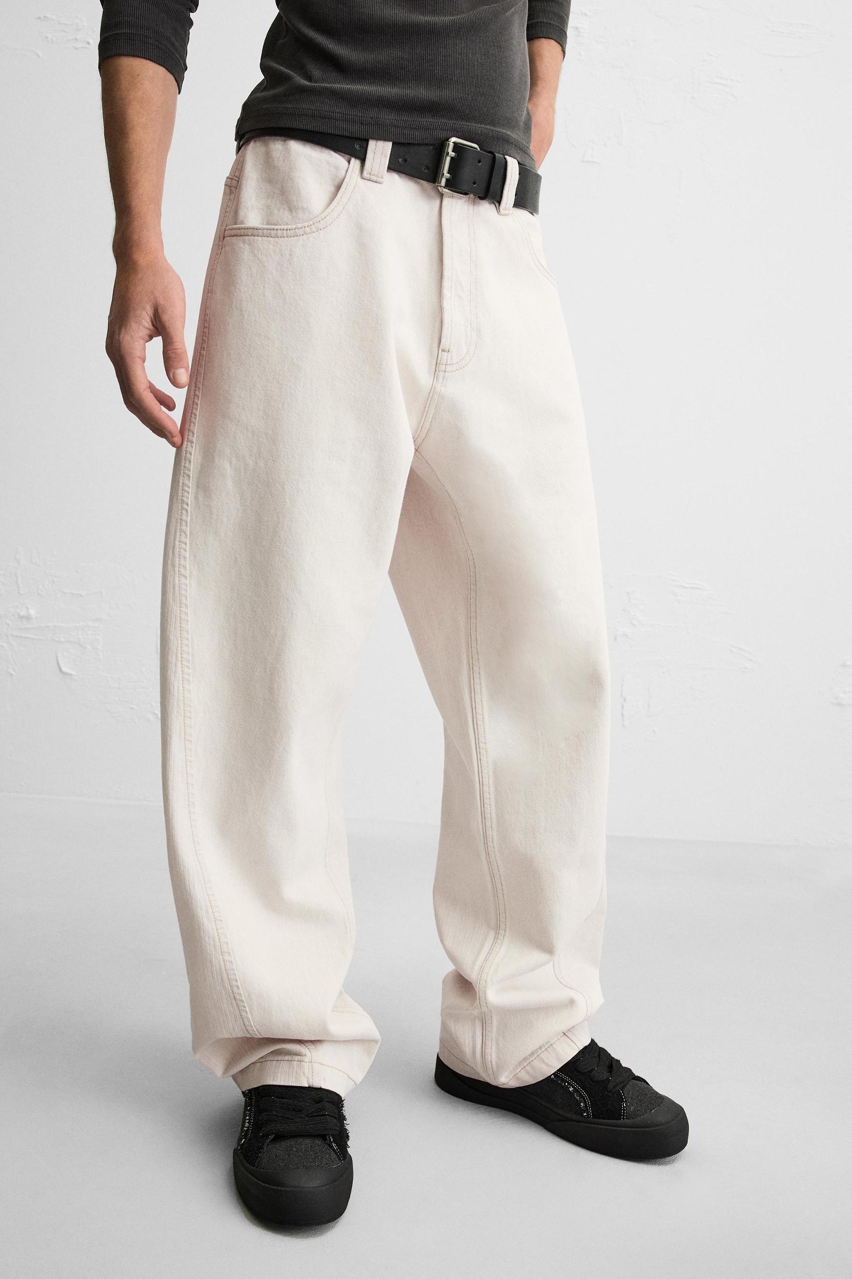 SEAMED BAGGY FIT JEANS Product Image