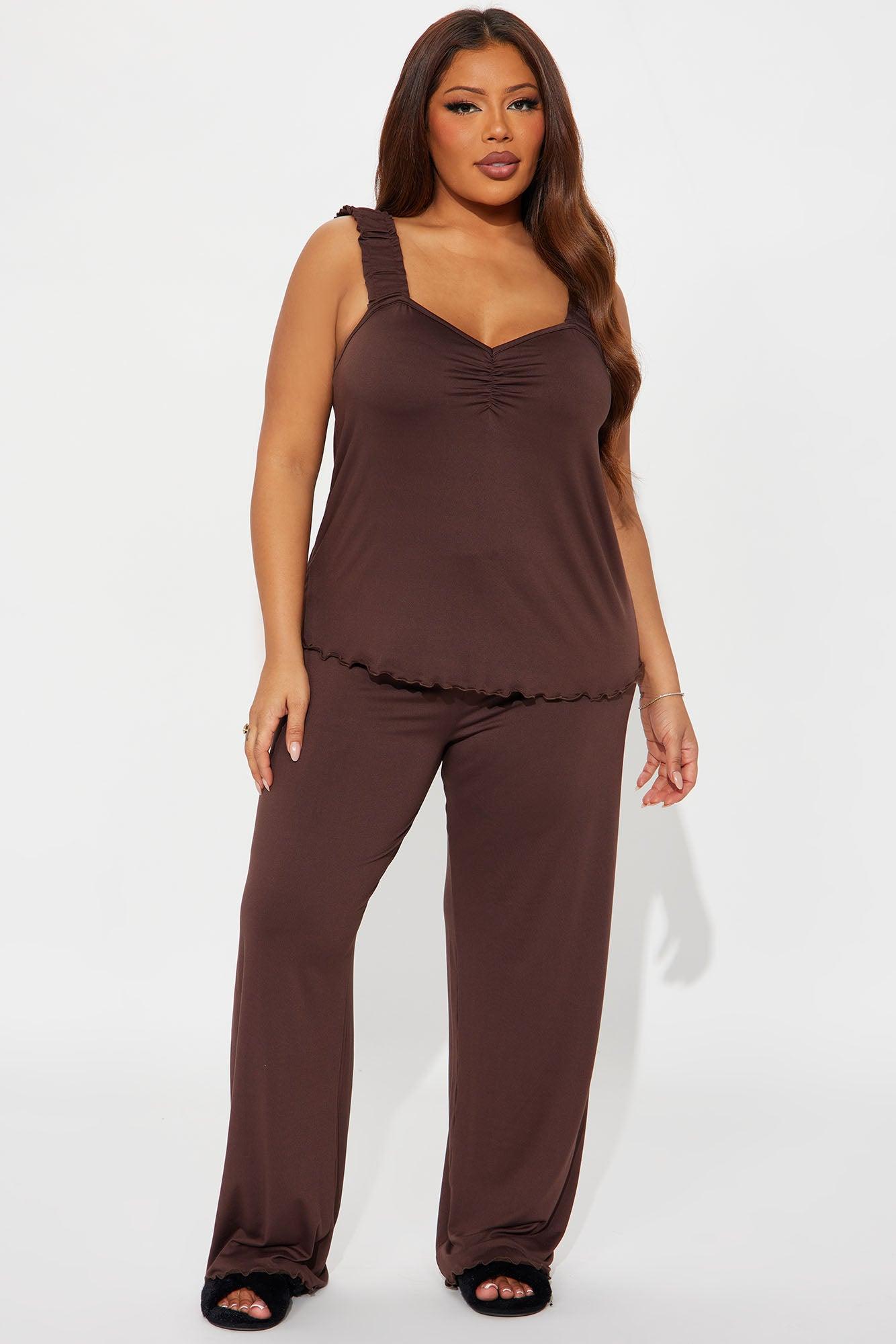 All A Dream PJ Pant Set - Chocolate Female Product Image