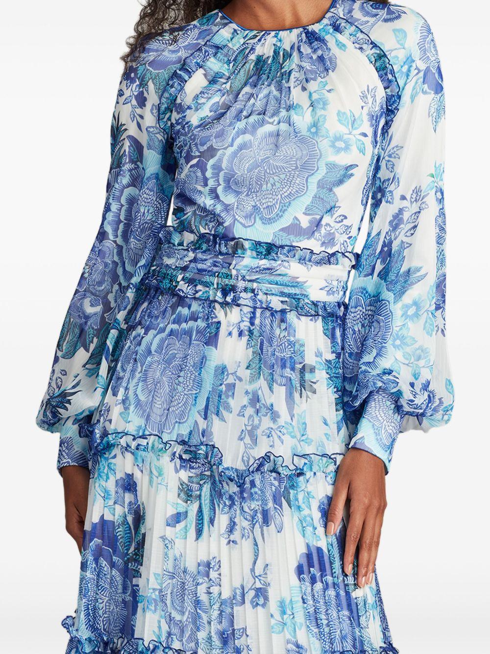 floral-print tiered maxi dress Product Image