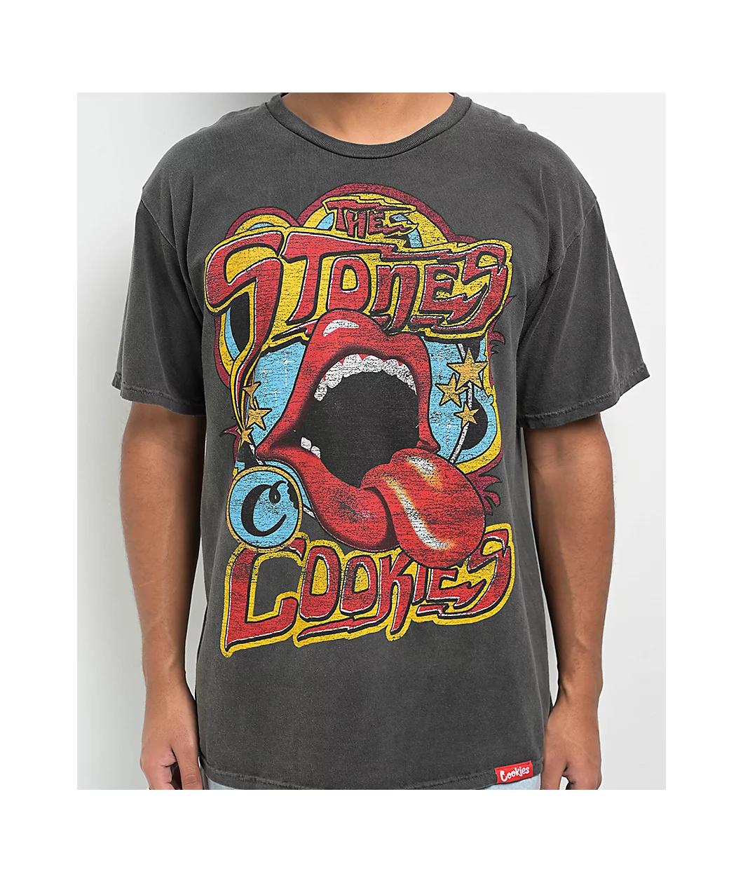 Cookies x The Rolling Stones The Stones Black T-Shirt Product Image