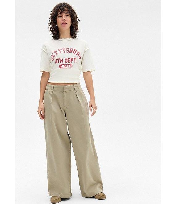 BDG Urban Outfitters Rey Mid Rise Wide Leg Chino Pants Product Image