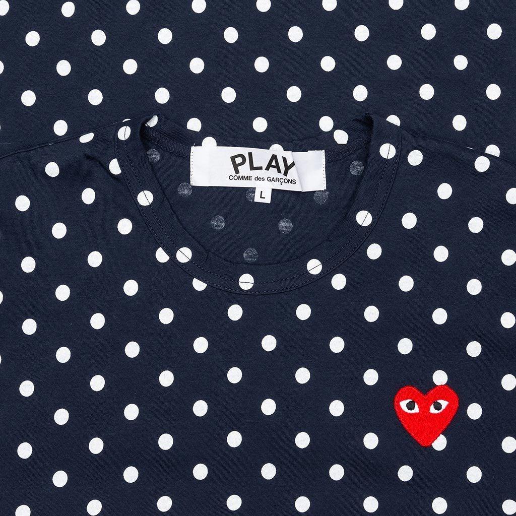 Women's Polka Dot L/S T-Shirt - Navy Female Product Image