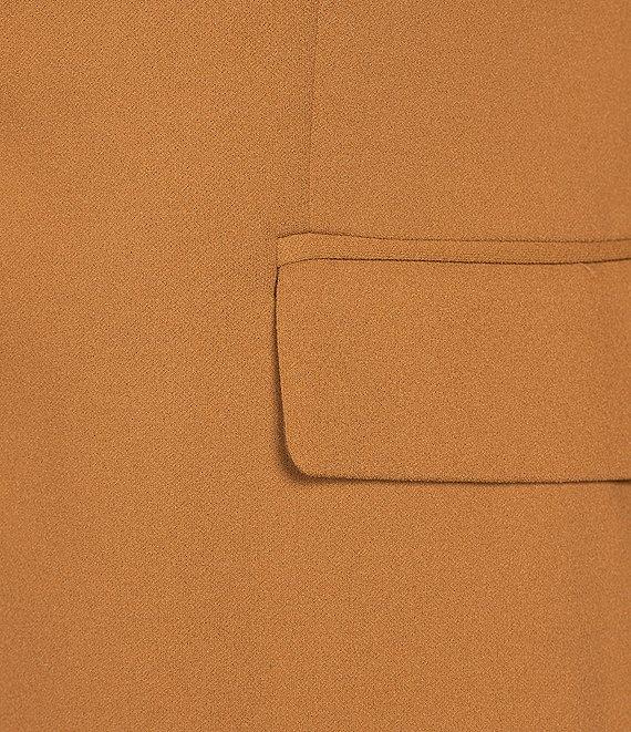 Calvin Klein Scuba Crepe Notch Lapel Long Sleeve 1-Button Blazer Product Image