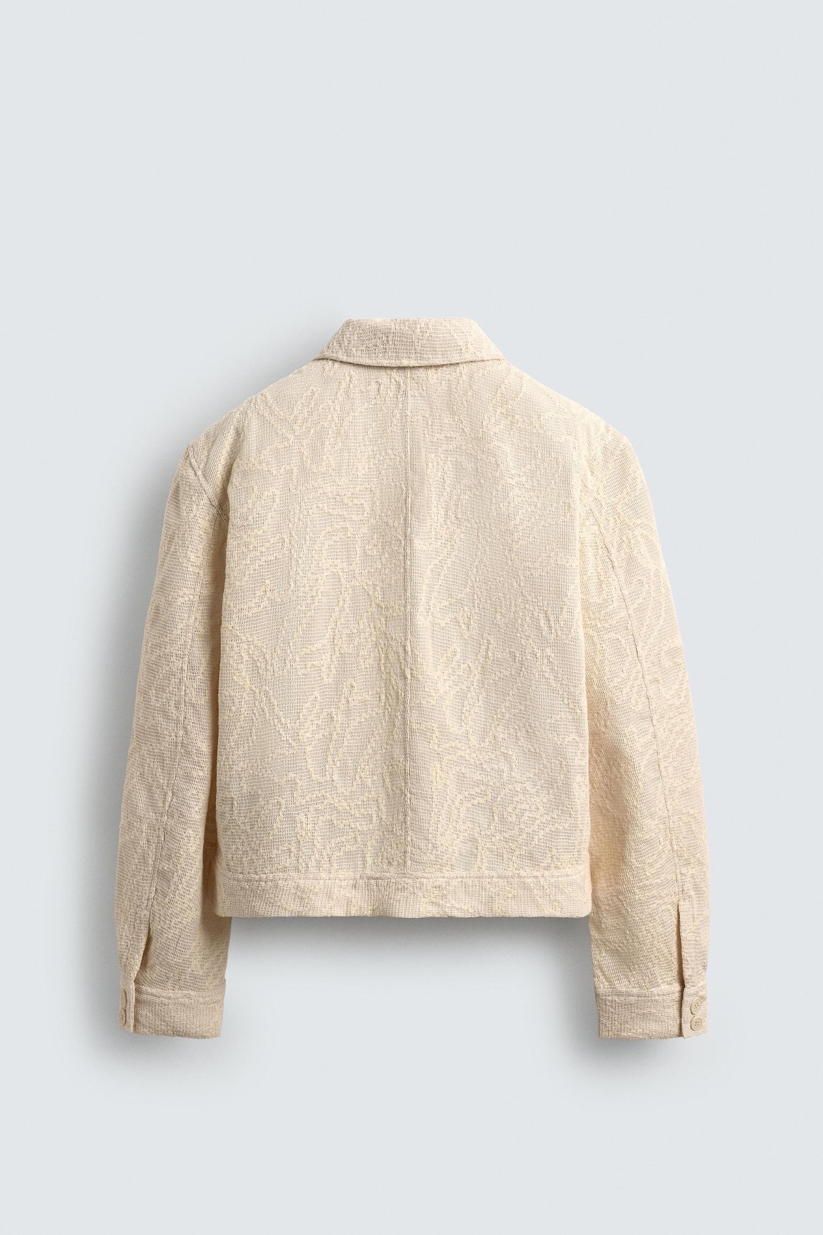 CROCHET TEXTURED JACKET Product Image