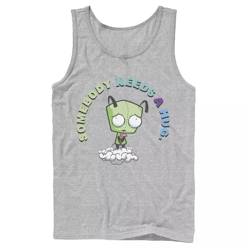 Men's Nickelodeon Invader Zim Gir Somebody Needs A Hug Sad Portrait Graphic Graphic Tank Top,  Product Image