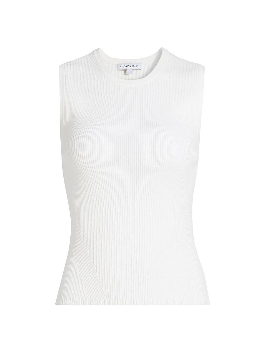Womens Sid Rib-Knit Crewneck Tank Product Image