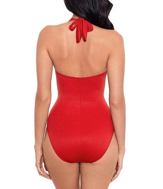 Miraclesuit Rock Solid Utopia Halter Tie Neck Underwire One Piece Swimsuit Product Image