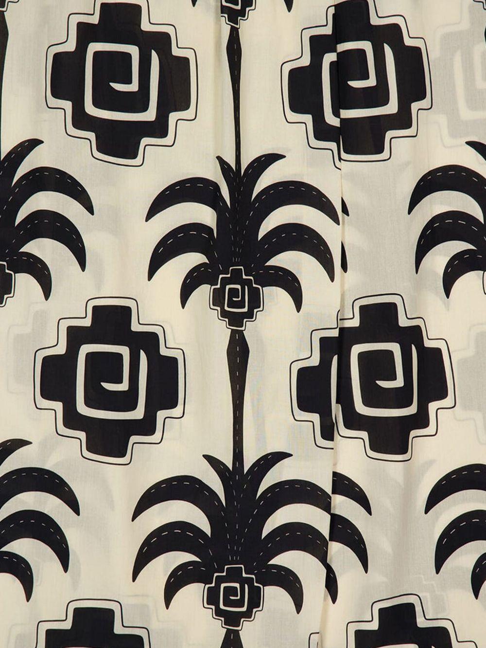 palm-print wrap maxi skirt Product Image