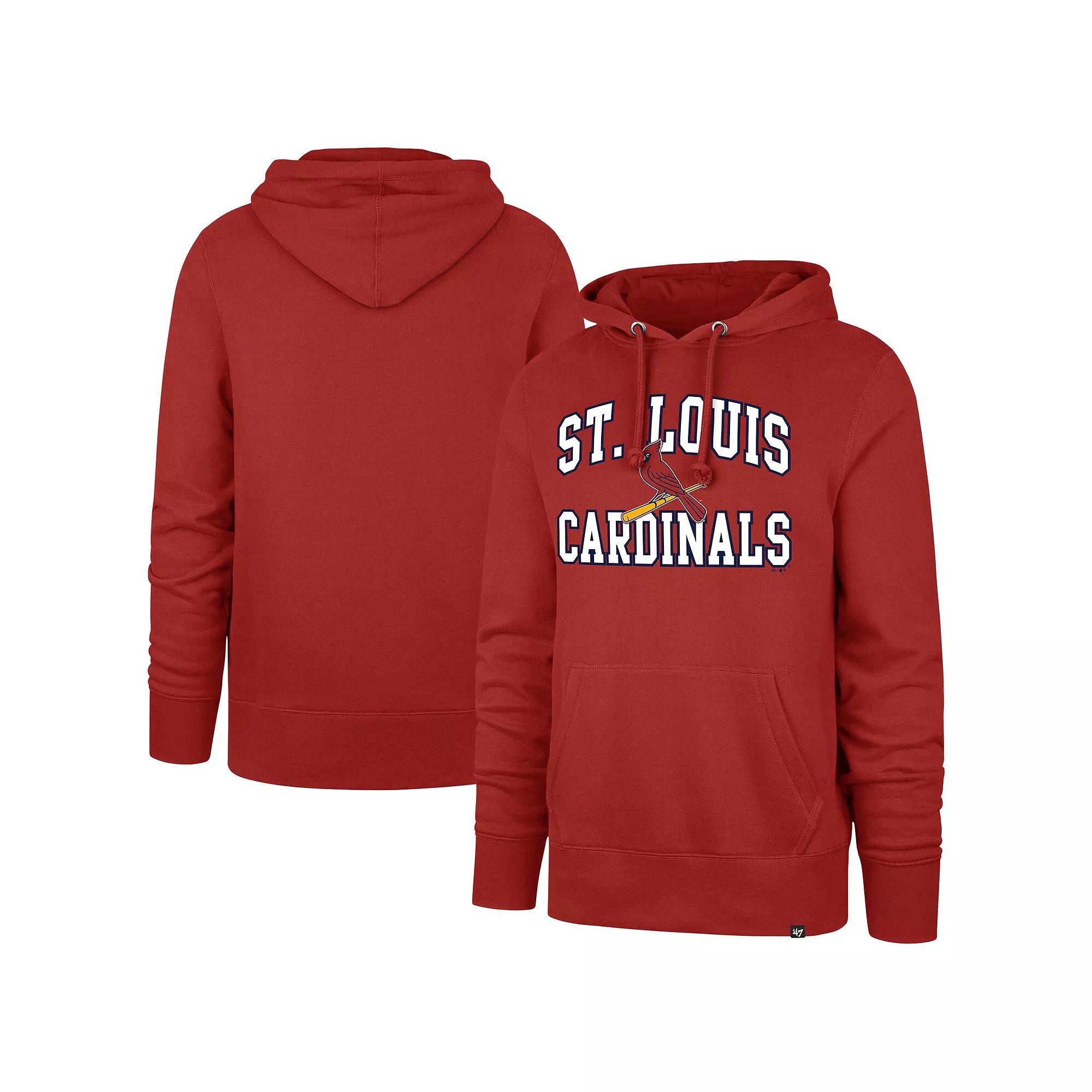 Men's '47 Red St. Louis Cardinals Velocity Headline Pullover Hoodie,  Product Image