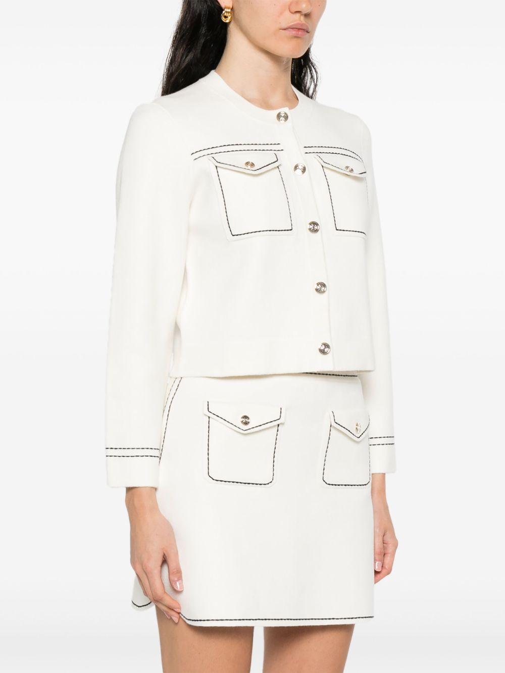 organic cotton-blend straight skirt Product Image