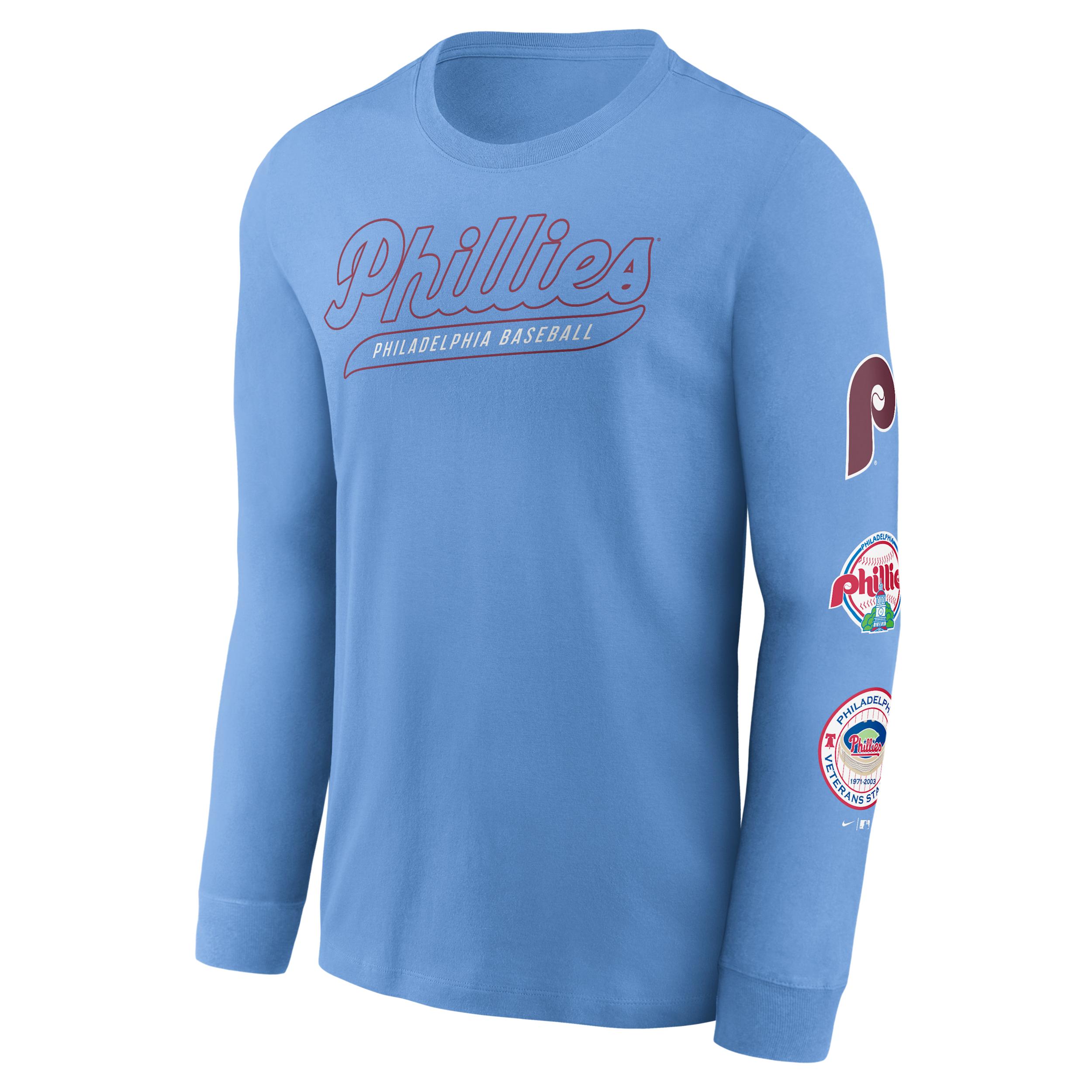 Philadelphia Phillies Cooperstown Knockout Nike Mens MLB Long-Sleeve T-Shirt | NKAC4EYPHP-F4H Product Image