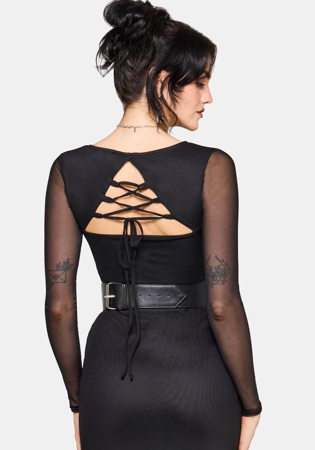 Ebonine Backless Maxi Dress Product Image