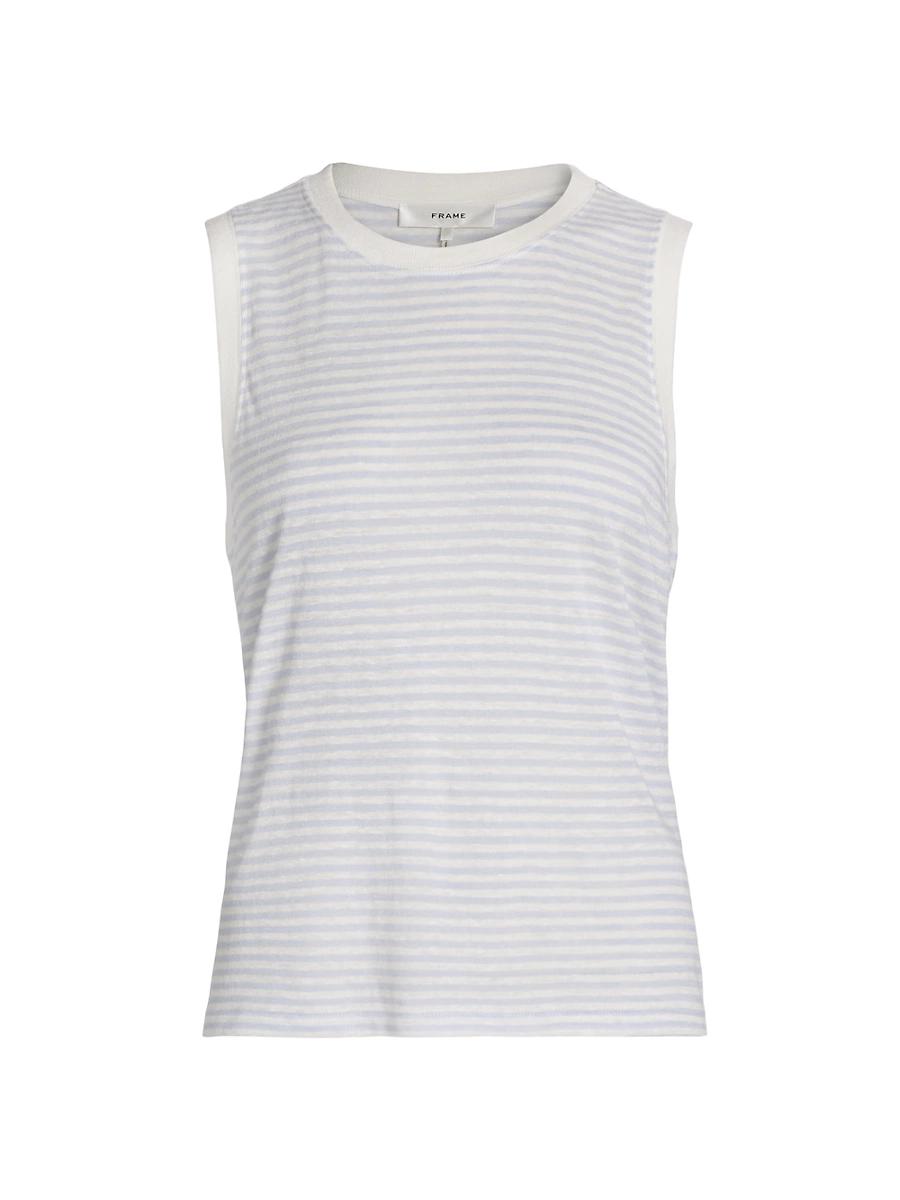 Womens Linen Muscle T-Shirt Product Image