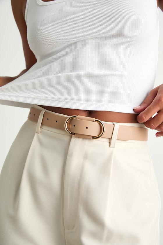 Alanna Black and Beige Skinny Belt Set Product Image