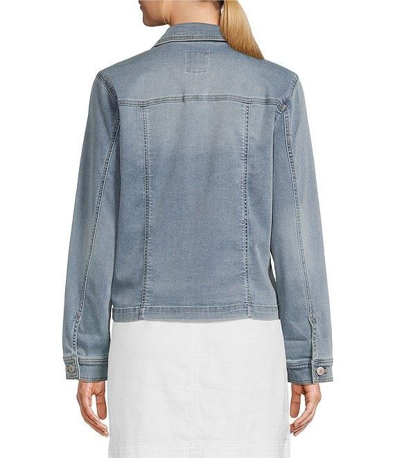 Tommy Bahama Leila Point Collar Long Sleeve Denim Jacket Product Image