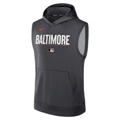Baltimore Orioles Authentic Collection City Connect Mens Nike Mens Dri-FIT MLB Sleeveless Pullover Hoodie | 013U466MOLE-YF9 Product Image