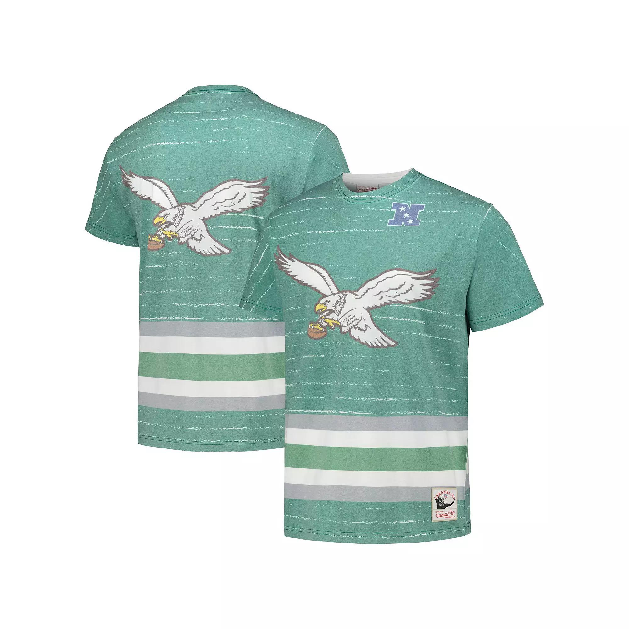 Men's Mitchell & Ness Kelly Green Philadelphia Eagles Jumbotron 3.0 T-Shirt, Size: Medium Product Image