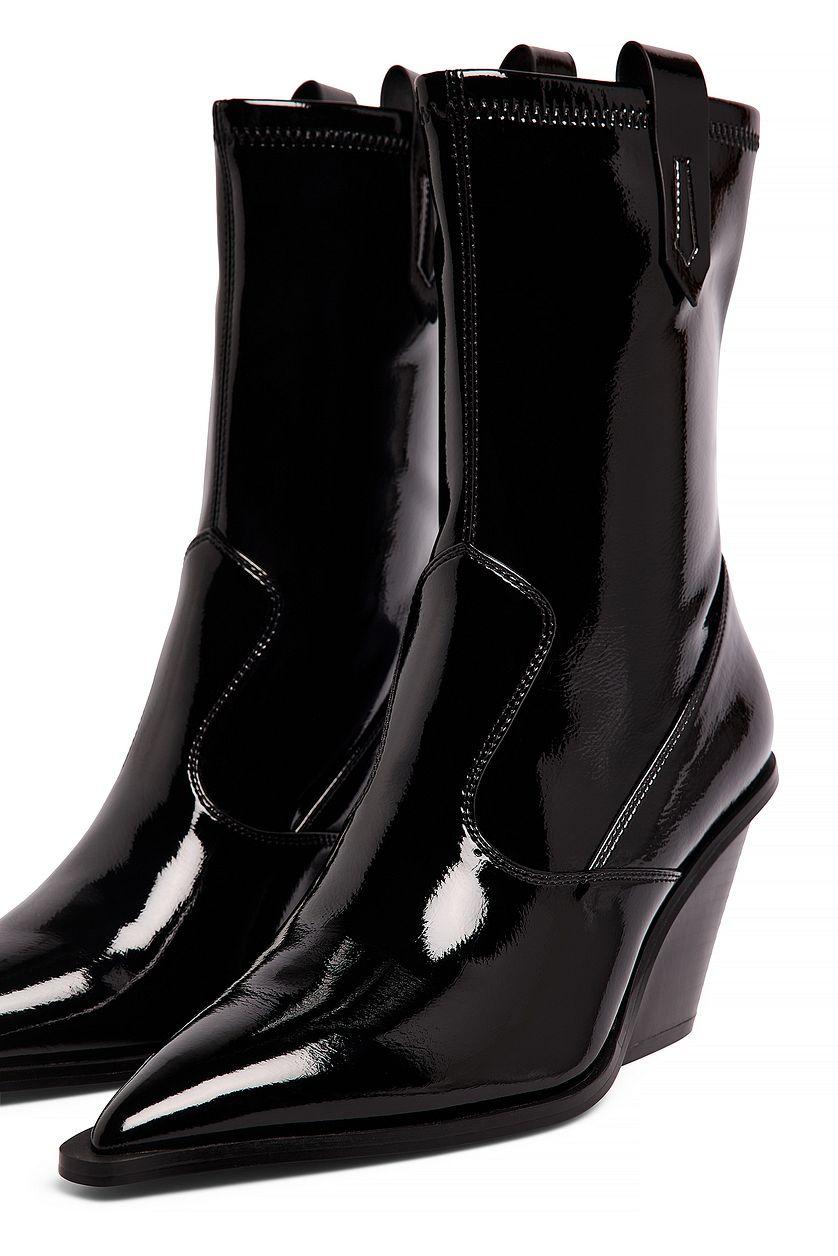 Ankle Glossy Cowboy Boots Product Image