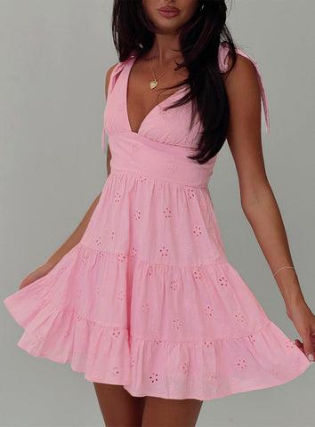 Galvis Mini Dress Pink Product Image