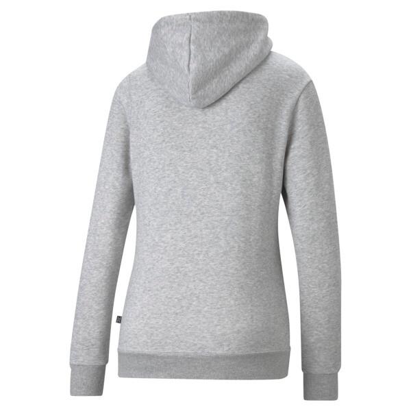 PUMA Essentials Small Logo Women's Hoodie in Light Grey Heather Product Image