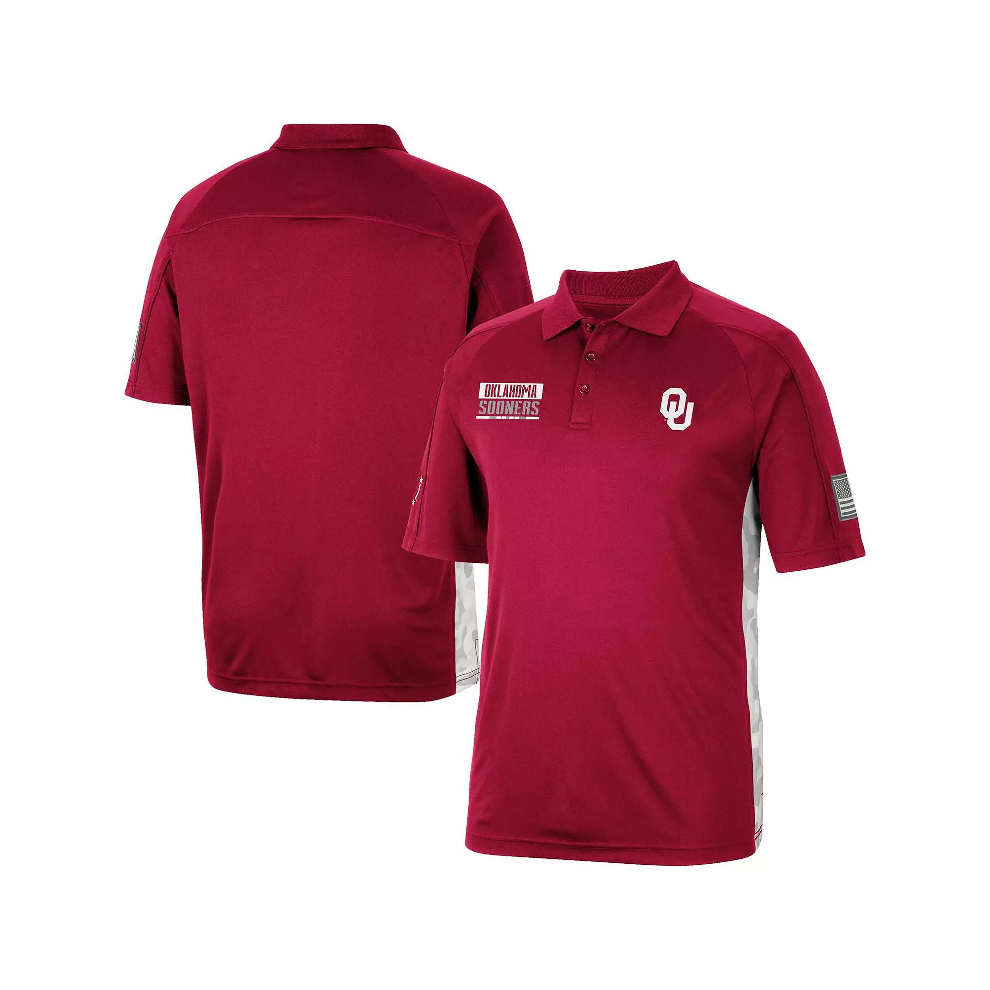 Men's Colosseum Black Iowa Hawkeyes OHT Military Appreciation Snow Camo Polo,  Product Image