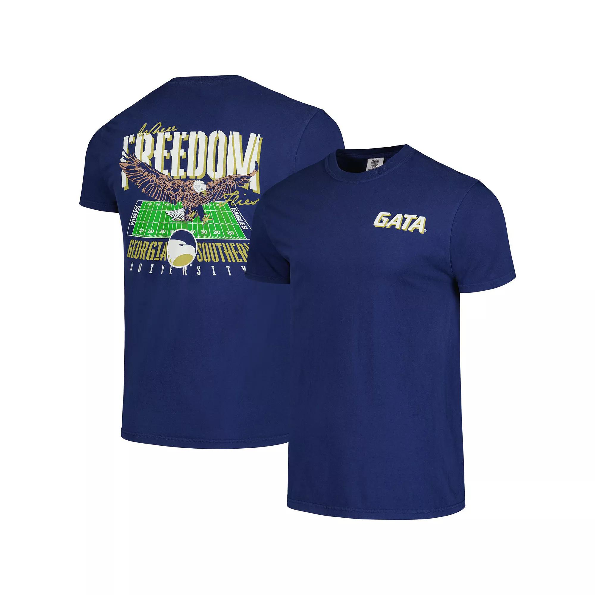Men's Navy Georgia Southern Eagles Hyperlocal Comfort Colors T-Shirt, Size: Large, Gsu Blue Product Image