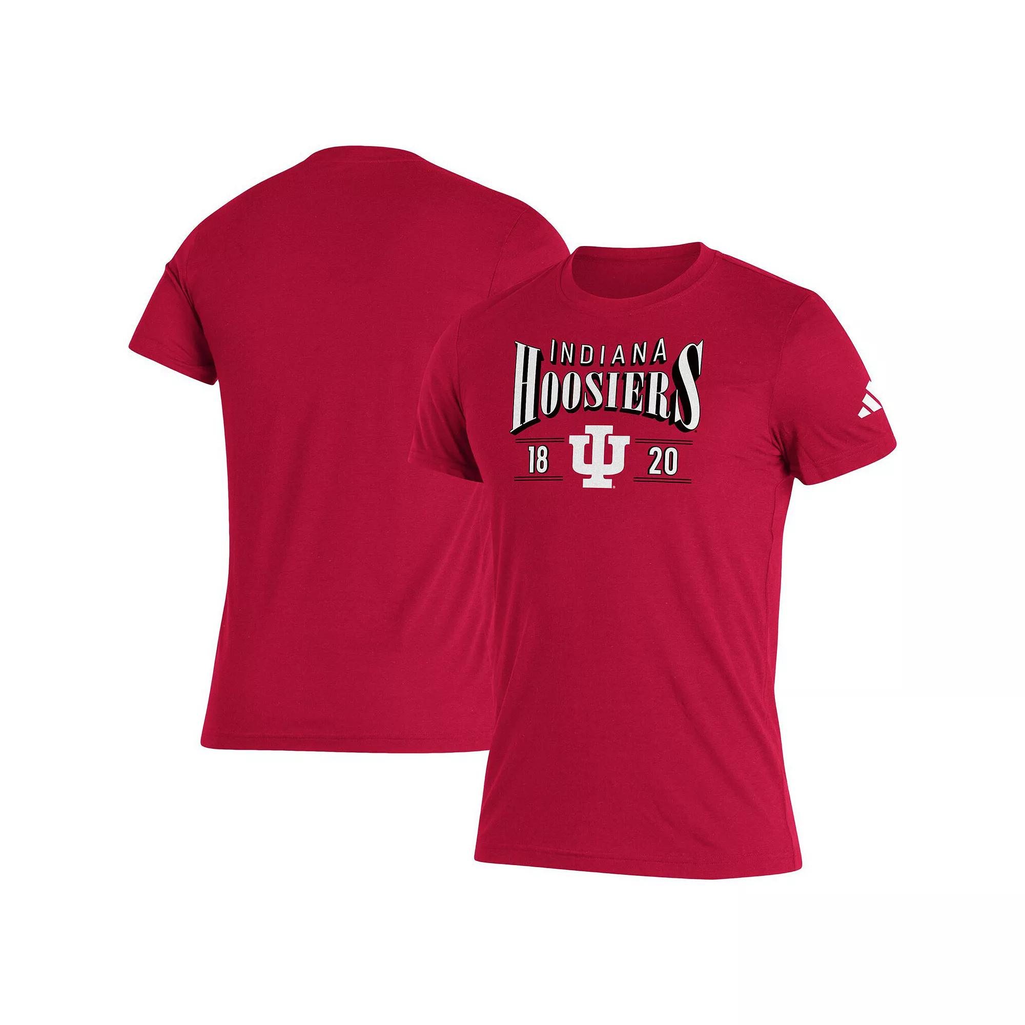Men's adidas Crimson Indiana Hoosiers Along The Shadow Tri-Blend T-Shirt, Size: 2XL, Red Product Image