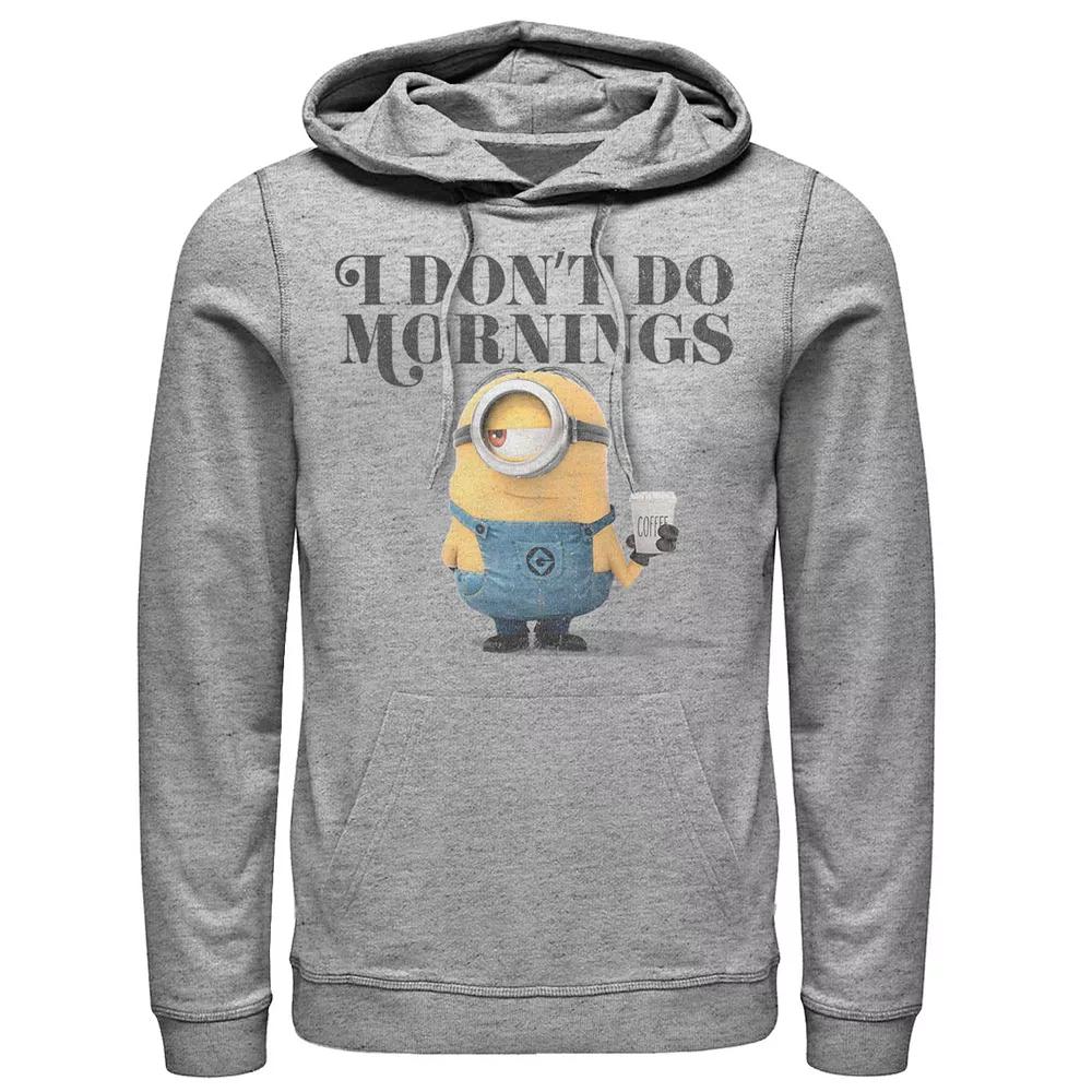 Men's Despicable Me Minions I Don't Do Mornings Pullover Hoodie,  Product Image