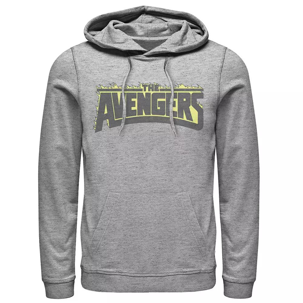 Men's Marvel The Avengers Flaming Logo Hoodie,  Product Image