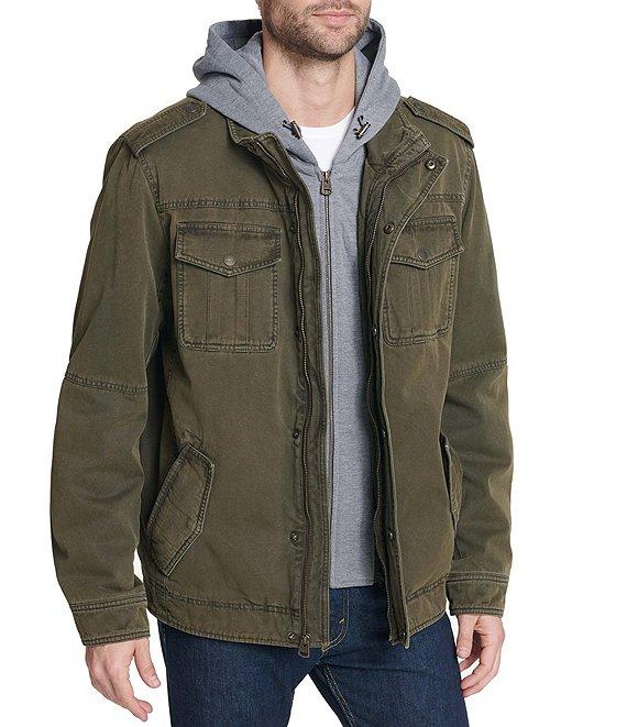 Levi's® Twill Hooded Military Trucker Jacket Product Image