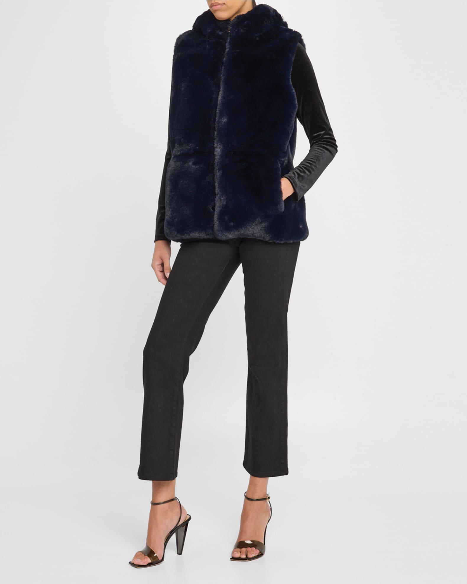 Plush Faux Fur Reversible Vest Product Image