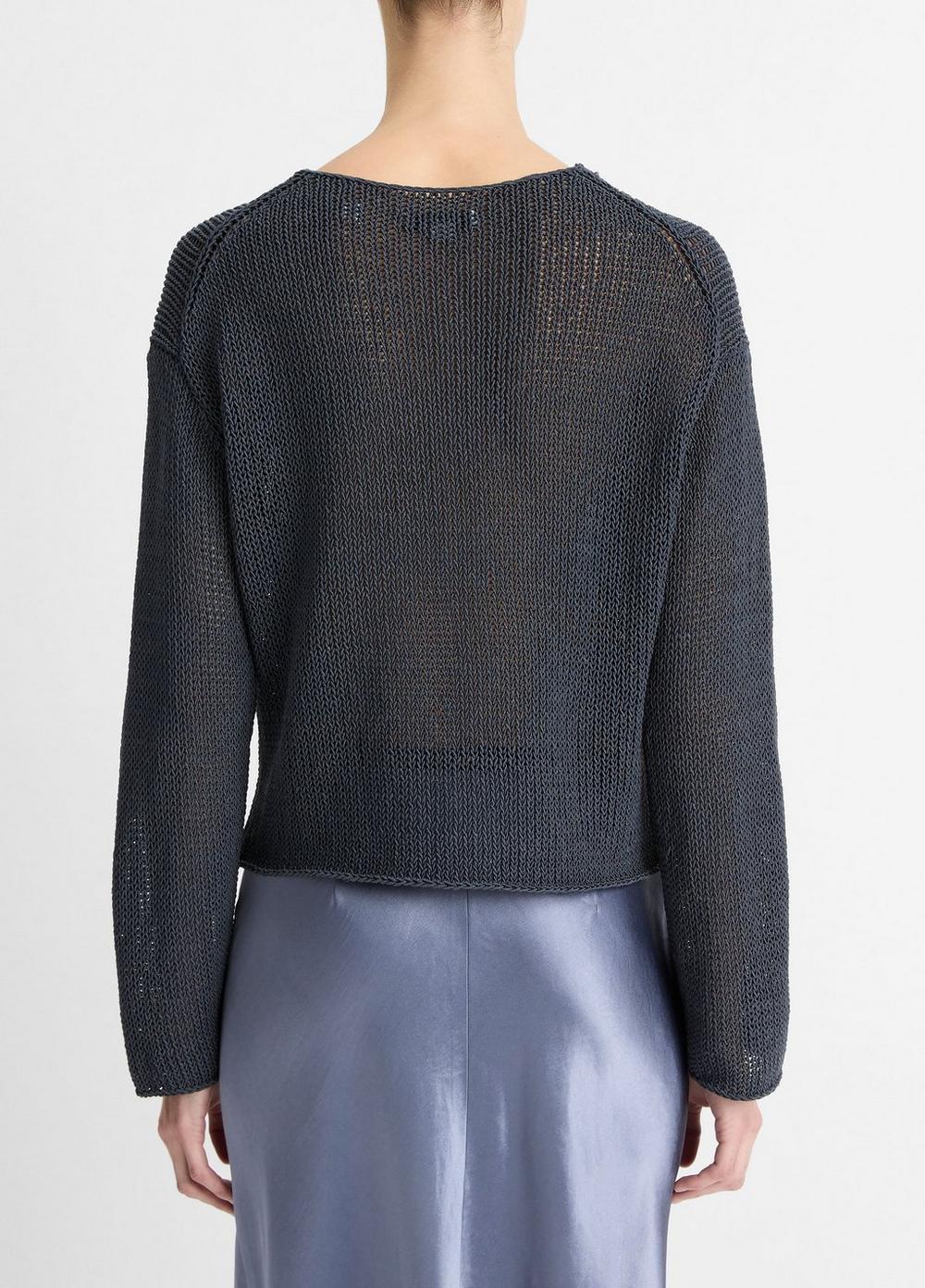 Italian Coated Cotton-Blend Sweater Product Image