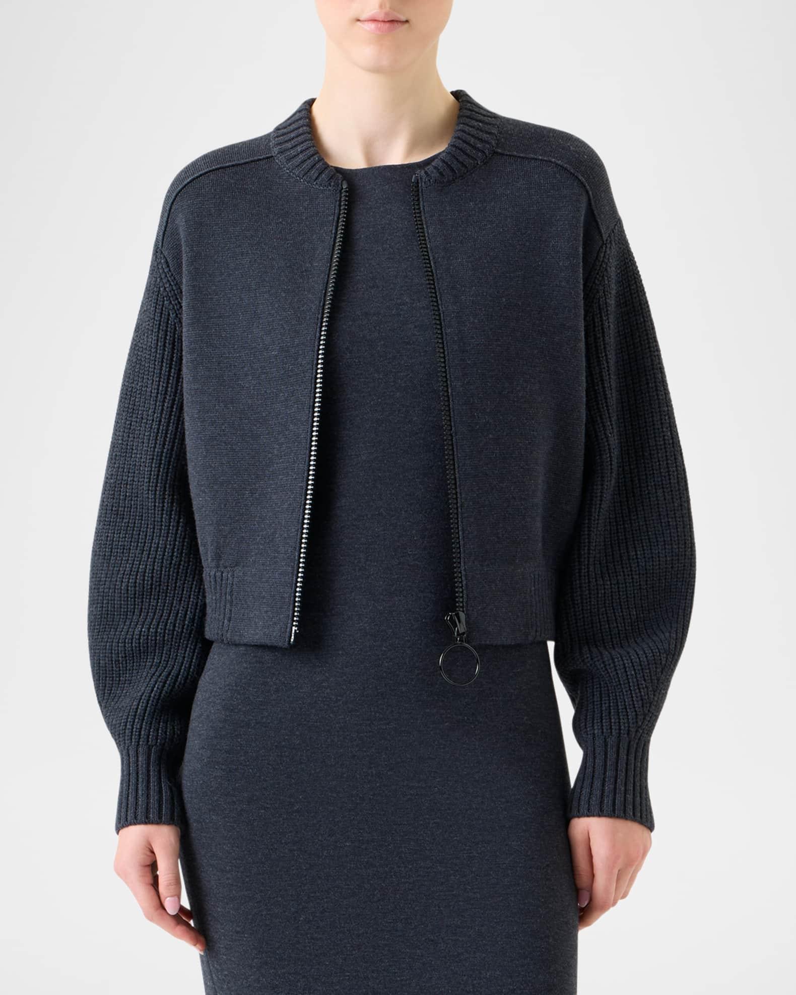 Milano Knit Bomber Jacket Product Image