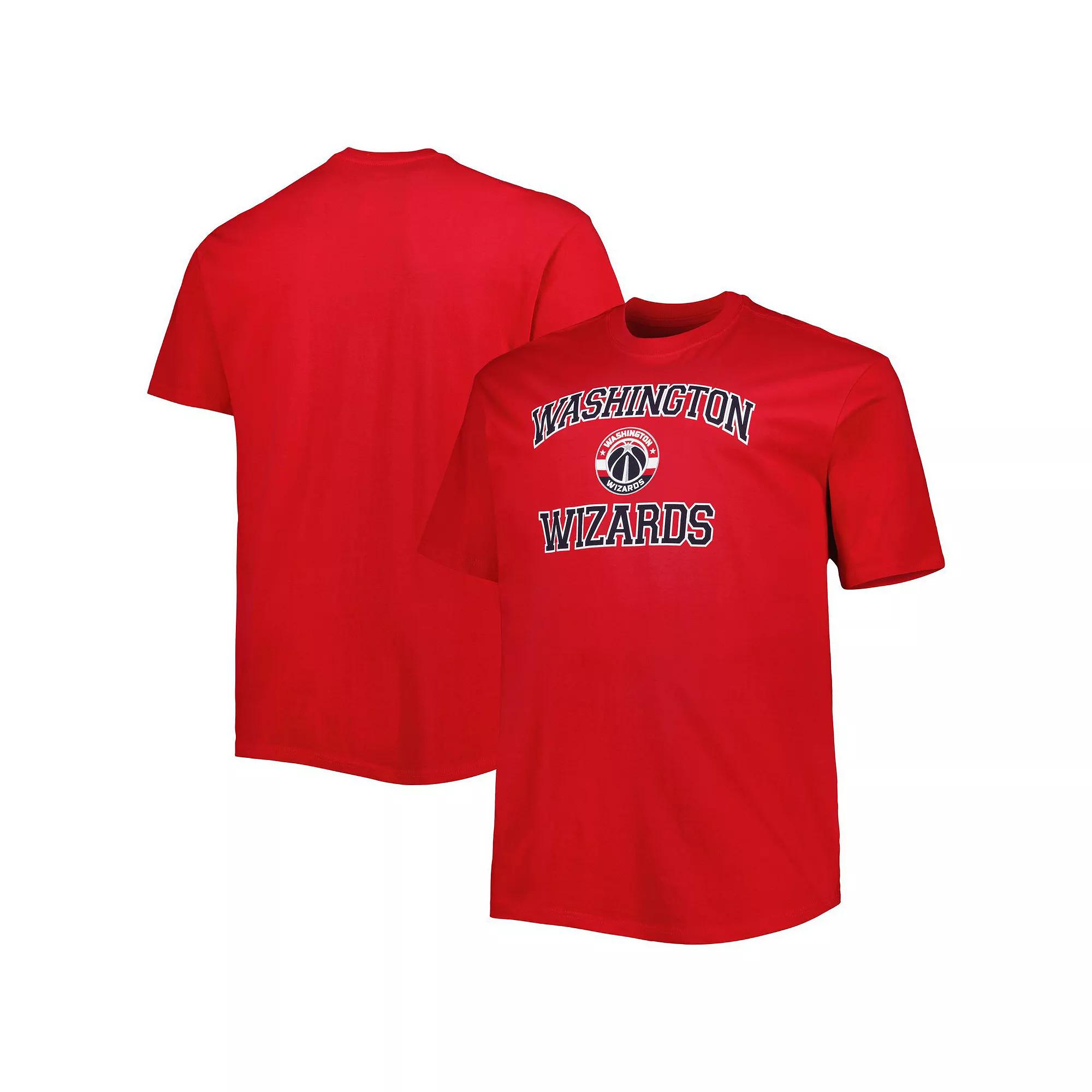 Men's Red Washington Wizards Big & Tall Heart & Soul T-Shirt,  Product Image