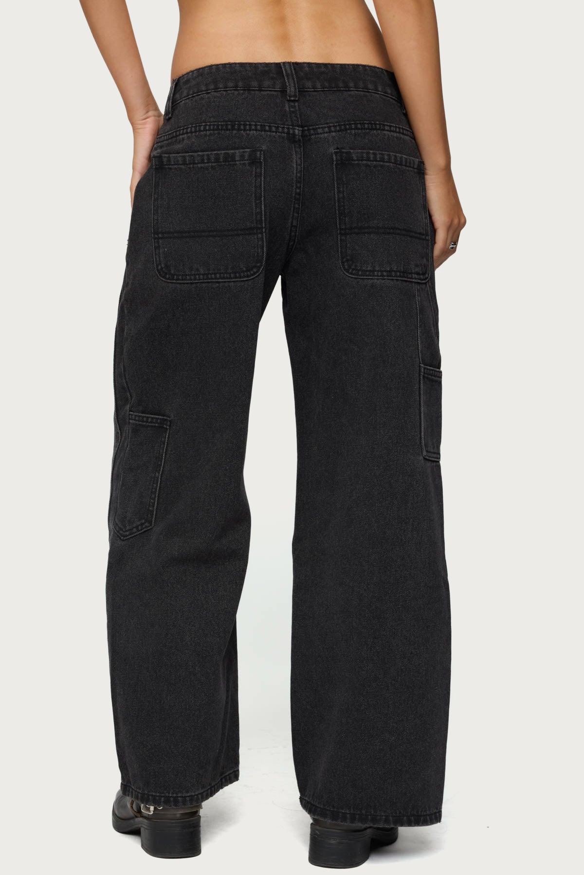 Petite Ayla Low Rise Baggy Carpenter Jeans Product Image