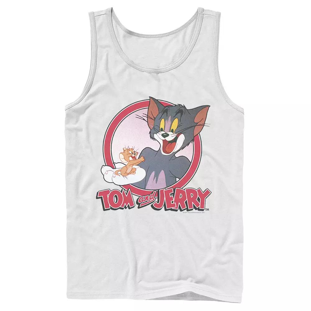 Mens Tom And Jerry Retro Style Portrait Tank Top, Men's,  Product Image