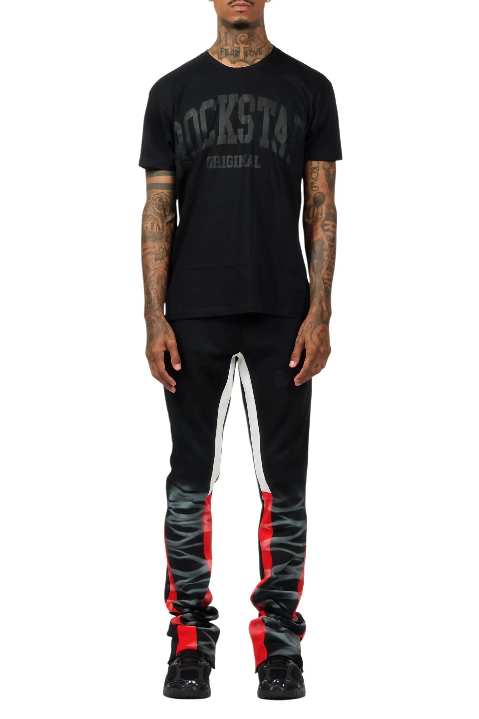 Nelly 2.0 Black/Black T-Shirt/Relaxed Track Set Male Product Image