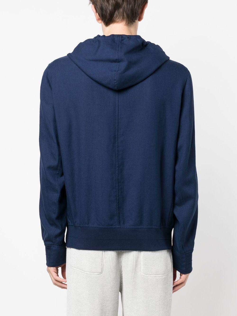 zip-up hooded jacket  Product Image
