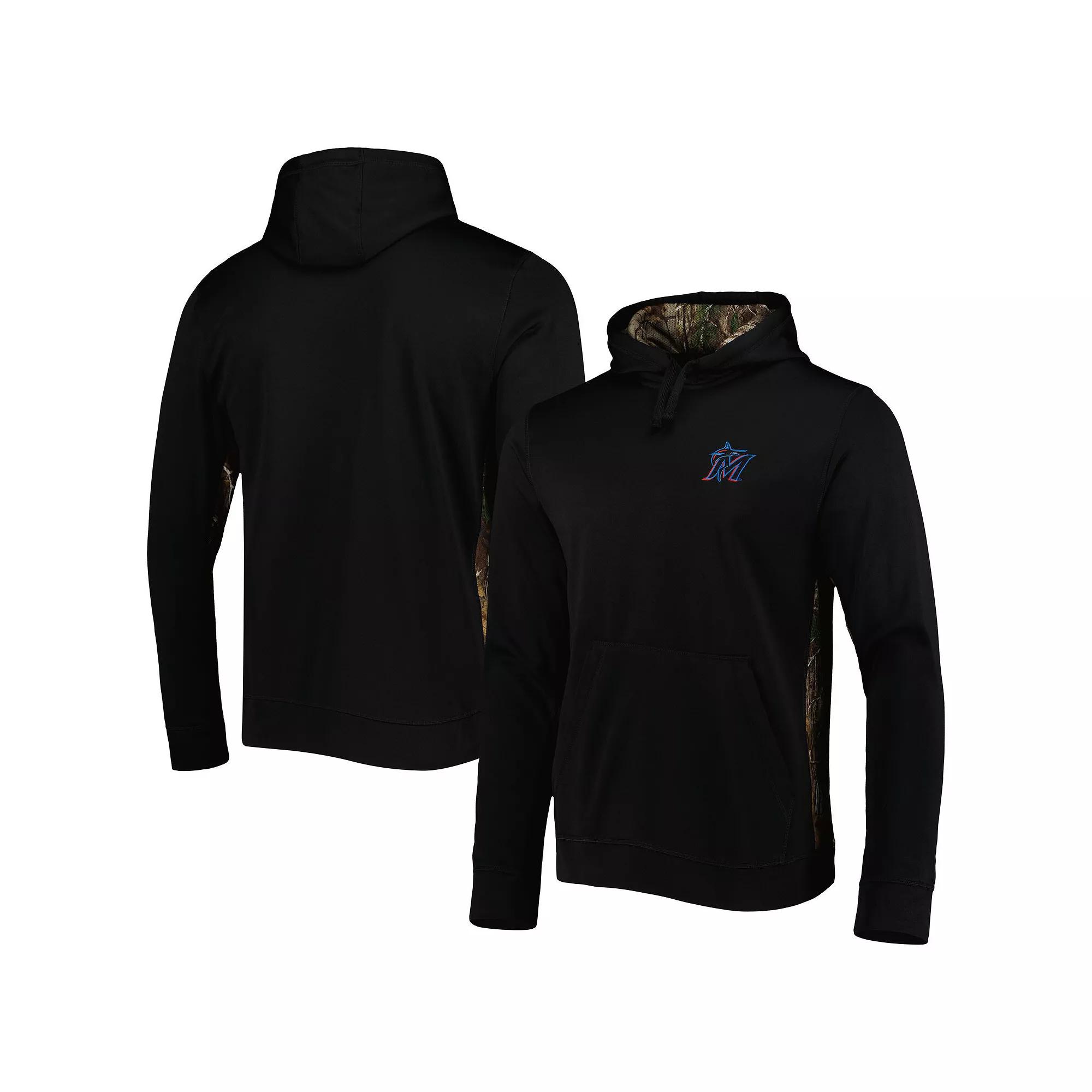 Men's Dunbrooke Black/Camo Miami Marlins Ranger Pullover Hoodie, Size: XL Product Image